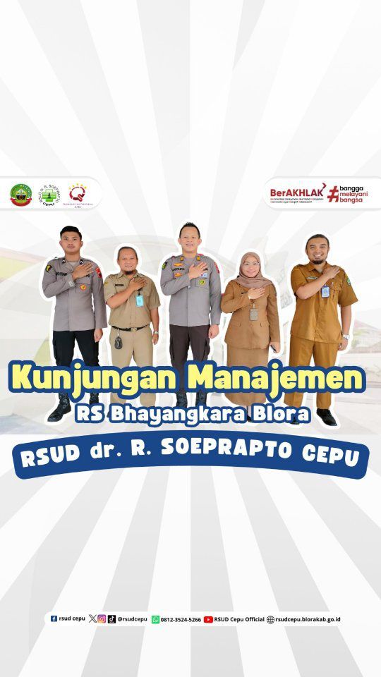 hai #sobatrsudcepu 👋🏻 tanggal 8 Oktober 2024 kemarin RSUD Cepu kedatangan tamu manajemen dari RS Bhayangkara Blora nih. Yukk kepoin keseruan Hospital Tour RSUD Cepu~#rsudcepu #infocepu #infoblora #blora #rsbhayangkara