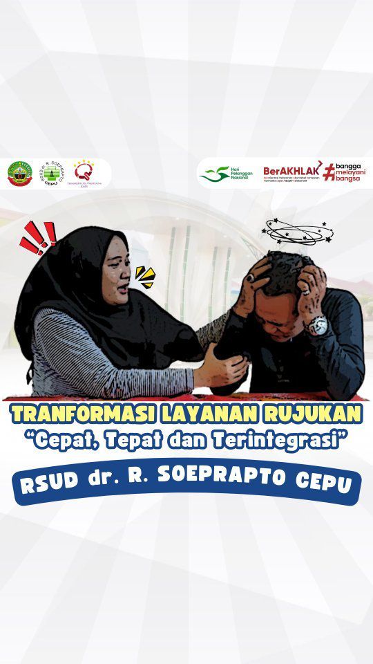 hai #sobatrsudcepu 👋🏻 Transformasi layanan rujukan di Indonesia kini lebih cepat, efisien, dan terintegrasi. Sehingga memberikan kemudahan dan kenyamanan bagi masyarakat untuk mendapatkan perawatan medis yang tepat waktu~#rsudcepu #infocepu #infoblora #blora #HKNke60KABBLORA